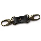 The Hantler Belt anchor zwart / Brass