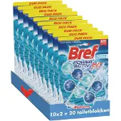 Bref - Power Activ - Ocean - Toiletblok - Schoon en Fris Toilet - Vuilbeschermer - Voordeelverpakking - 10 x 2 Stuks