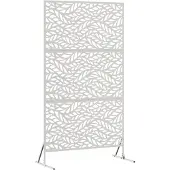 vidaXL Privacyscherm 100 x 50 x 180 cm Roestvrij staal zilver