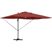 vidaXL Parasol Terracotta 351 x 250 x 253 cm Polyester en Aluminium