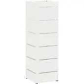 vidaXL Regen Paraplu Stand met opslag Wit 15,5 x 15,5 x 49 cm Staal
