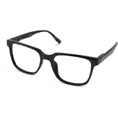 Vista Bonita Leesbril CUBO - Kleur Black Vibe - Sterkte +5.00 - Eersteklas leesbril met flexveren - Leesglazen van uitstekende kwaliteit - Incl. bijpassende briletui en poetsdoekje