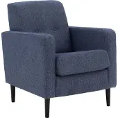 Goossens Fauteuil Hipp - Stof - Blauw