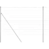 vidaXL Grond Fix Gelast Draadhek 25 x 1,6 m Gegalvaniseerd staal Mesh