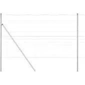 vidaXL Grond Fix Gelast Draadhek 25 x 1,4 m Gegalvaniseerd staal Mesh