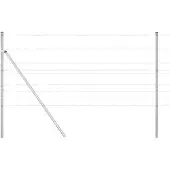 vidaXL Grond Fix Gelast Draadhek 25 x 1 m Gegalvaniseerd staal Mesh