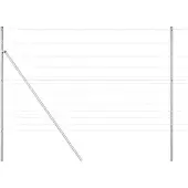 vidaXL Grond Fix Gelast Draadhek 25 x 1,5 m Gegalvaniseerd staal Mesh