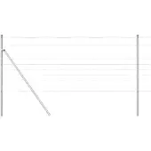 vidaXL Grond Fix Gelast Draadhek 50 x 1 m Gegalvaniseerd staal Mesh