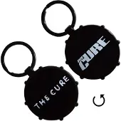 Rock Off The Cure - Logos Drum Double Sided Sleutelhanger - Zwart