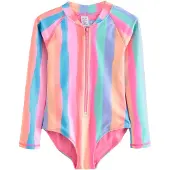 Next Badpak azuur / abrikoos / rosa / watermeloen rood