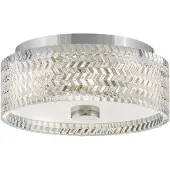 HINKLEY LED Plafondlamp Elle | 2X E27 Max 60W | Chrome