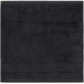 Cawö Gezichtsdoekje Noblesse2 Uni Black (Set van 6)