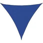 vidaXL Zonnezeil 160 g/m² driehoekig 5x5x5 m HDPE blauw