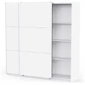 CBA Kledingkast Alhambra - 221x60x224cm - wit