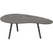 J-Line salontafel druppel aluminium/ijzer small 89x52.5x32cm