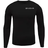 Givova Thermoshirt LS, lange mouwen, , Zwart, maat XXL