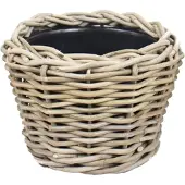 Van der leeden Bloempot Grijs D 24 H 18 Cm