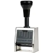 Reiner Numeroteur B6 Pagineerstempel 23 x 6 mm (bxh) Chroom, Zwart
