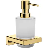 Hansgrohe AddStoris - Zeepdispenser met houder, mat glas/gepolijst goud 41745990
