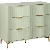 Beliani WALCOTT - Ladekast met 6 lades - Lichtgroen - MDF