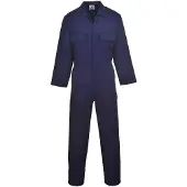 Portwest S999 werkoverall, model Euro, van polyester-katoen, marineblauw, maat L, lange uitvoering