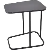 Loft42 Inris Bijzettafel - Metaal - Mat Zwart -51x35x55
