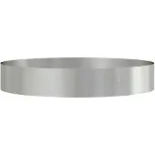 vidaXL Tuin Plantpot Zilver 120 x 120 x 20 cm Roestvrij staal