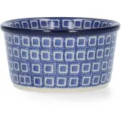 Bunzlau Castle Ramekin Kom - Blue Diamond