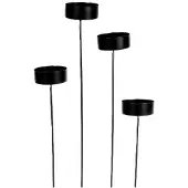 HBX natural living Kaarshouder Zwart Ø4.5cm