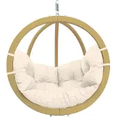 Amazonas Globo Chair Hangstoel - 1 Persoons - Hout - Naturel Kussens