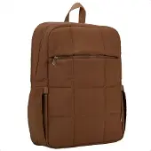 Selencia Vaya Puffy Laptop Rugzak 16 inch - Mocha Brown