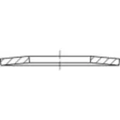 Toolcraft 137527 Schijfveren Binnendiameter: 92 mm DIN 2093 Verenstaal 1 stuk(s)