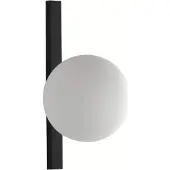 LUCE Design Wandlamp Enoire, dimbaar, zwart, Woon-/ Eetkamer, metaal, Modern, wandlamp
