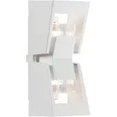 Konstsmide Potenza wandlamp - wit gelakt aluminium, helder acrylglas; 7955-250