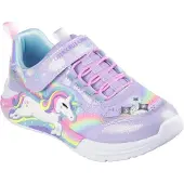 SKECHERS Sneakers 'Unicorn Chaser' turquoise / geel / lavendel / lichtroze