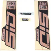 RockShox Sid Ultimate 27.5" en 29" Stickerset Gloss Black / Mat Copper