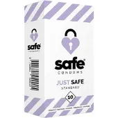 Safe - Condooms Met Siliconen Glijmiddel - Standaard - 10 stuks