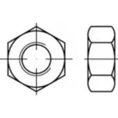 Toolcraft TO-5435547 Zeskantmoeren M24 Staal Galvanisch verzinkt 50 stuk(s)