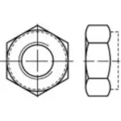 Toolcraft 1066547 Borgmoeren M22 DIN 980 RVS A2 25 stuk(s)