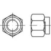 Toolcraft 159295 Borgmoeren M12 Staal Galvanisch verkoperd 100 stuk(s)