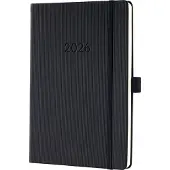 Sigel weekagenda 2026 Conceptum - formaat A5 - zwart - hardcover - SI-C2612