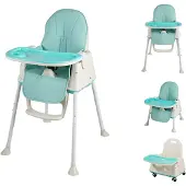 Bebies First Kinderstoel 2 In 1 Groen unisex