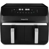 Usorteret Vortex Dual Drawer 8 liter digitale airfryer – synchroniseerde dubbele bereiding met twee schuiven, dubbele mand met ClearCook-technologie, 8-in-1 slimme programma’s