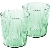Paveau Bondi - Ribbed Waterglazen - 2 Stuks - Duurzaam Borosilicaatglas