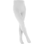 Falke Cotton Touch dun eenkleurig katoen panty kinderen wit - maat 110-116