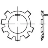 Toolcraft 147172 Stelmoer Binnendiameter: 16.9 mm DIN 70952 Staal 50 stuk(s)