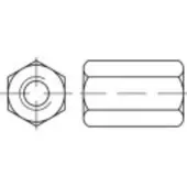 Toolcraft 138238 Zeskantmoeren M24 DIN 6334 Staal Galvanisch verzinkt 10 stuk(s)