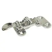 BREG Bakskistslot met oog voor hangslot / Messing verchroomd
