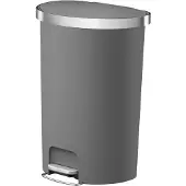EKO - Hana pedaalemmer halfrond 55 liter - Plastic - grijs - Prullenbak