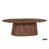 Rousseau Salontafel 'miguel' 120 cm ovaal mango hout licht